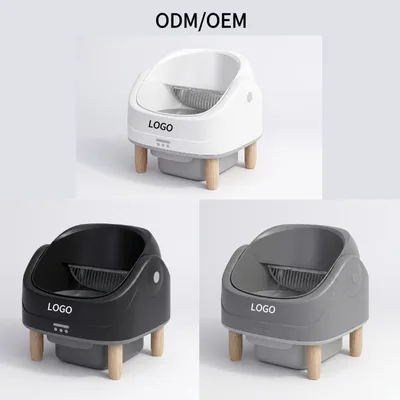 Open-Top Self Cleaning Smart Cat Litter Box APP Control Dual Safety Sensors 70L