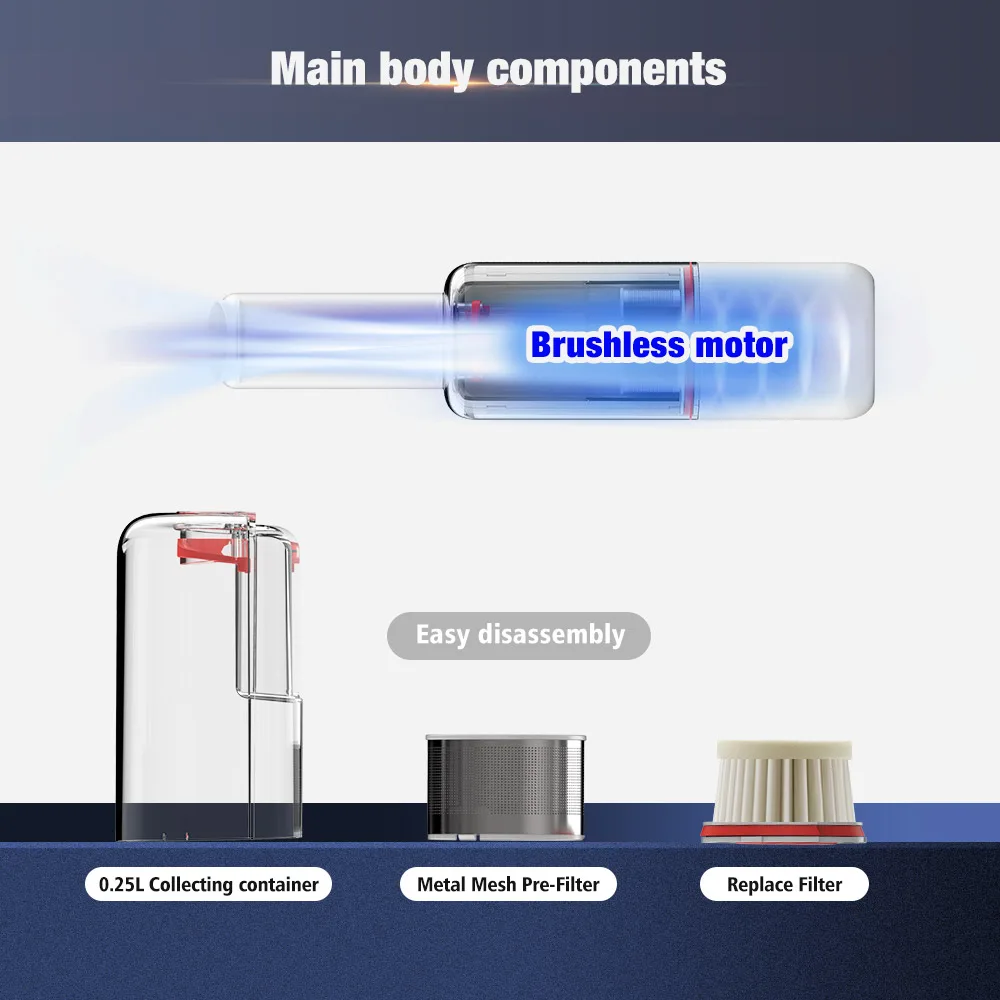 Rechargeable Cordless Pet Hair Grooming Vacuum Slicker Brush BLDC for Dog Cat - detail