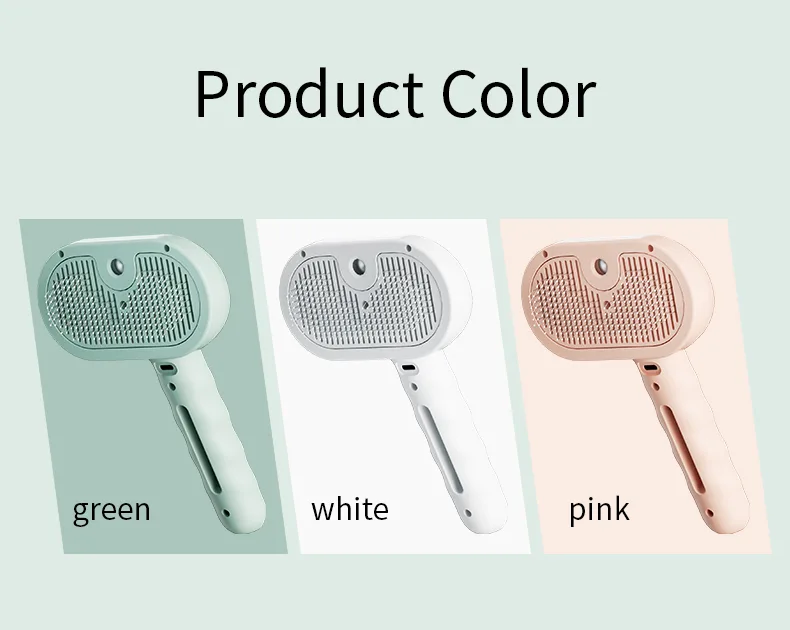 Portable Steam Cat Comb Brush Pet Hair Remover Deshedding Grooming Tool - detail