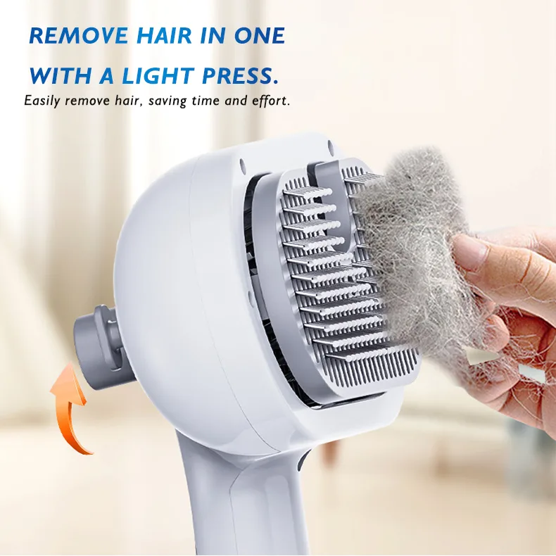 Plastic Cat Grooming Comb Spray Tool Anti-Hair-Flying Pin Brush Deshedding - detail