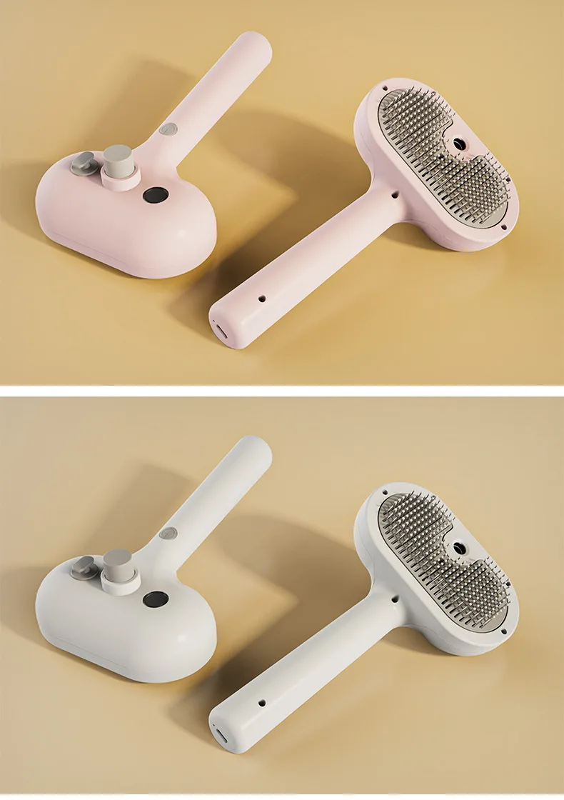 Plastic Cat Grooming Comb Spray Tool Anti-Hair-Flying Pin Brush Deshedding - detail
