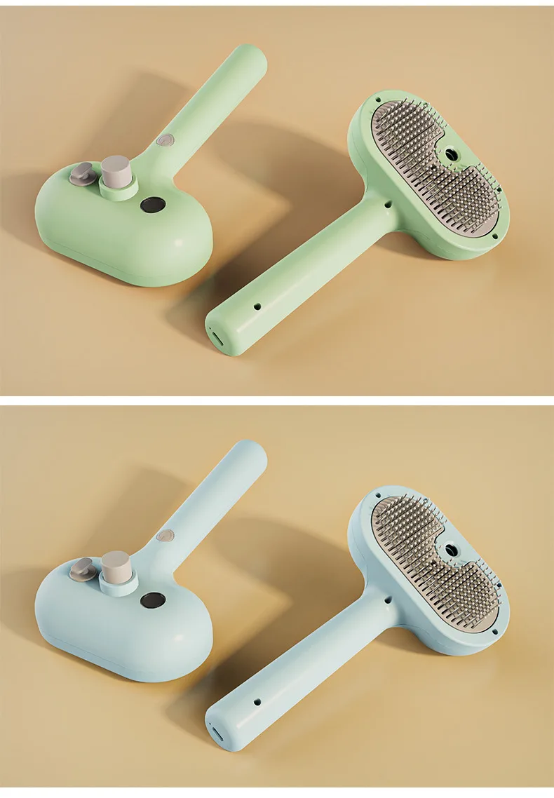 Plastic Cat Grooming Comb Spray Tool Anti-Hair-Flying Pin Brush Deshedding - detail