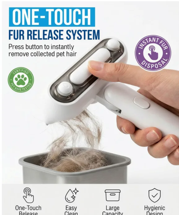 Self Cleaning Pet Grooming Kit Water Mist Spray Rechargeable Brush for Dogs Cats - detail