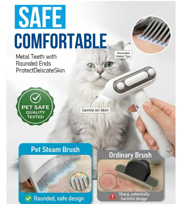 Self Cleaning Pet Grooming Kit Water Mist Spray Rechargeable Brush for Dogs Cats - detail