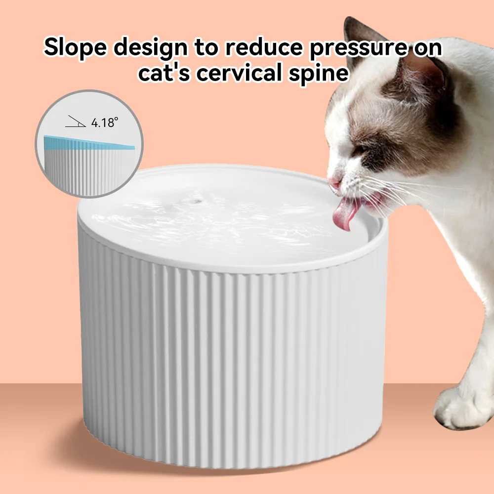 Ultra Silent Cat Water Fountain 67oz/2L Carbon Filter for Cats Small Dogs - detail