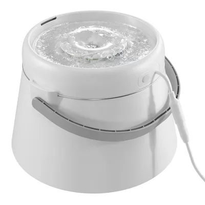 Stainless Steel Cat Water Fountain Automatic Pet Water Dispenser with Bowl