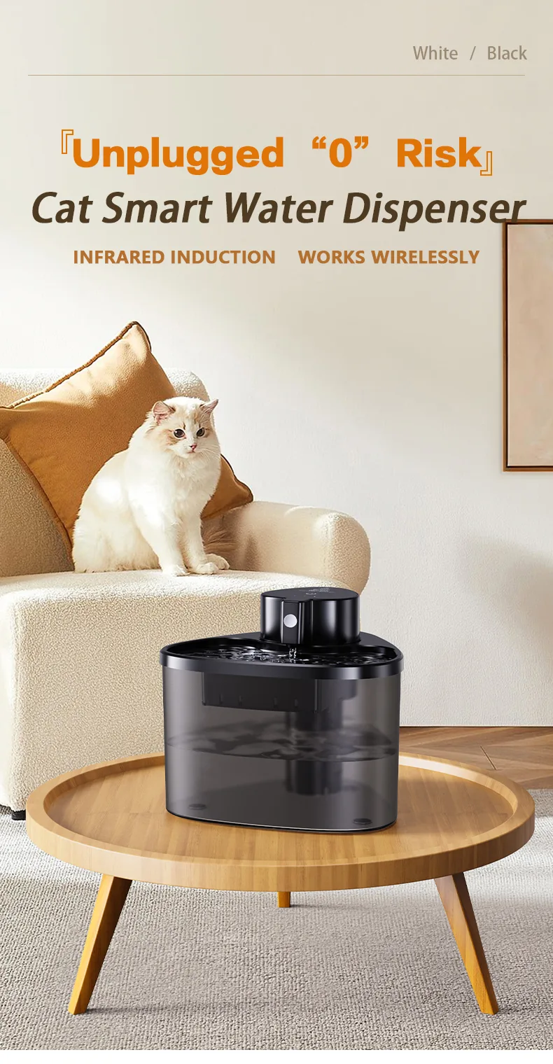 Smart Pet Water Fountain with Filter Eco-Friendly Silent Automatic Dispenser - detail