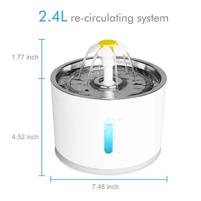 3L Automatic Cat Water Fountain Stainless Steel Smart Pet Drinking Fountain