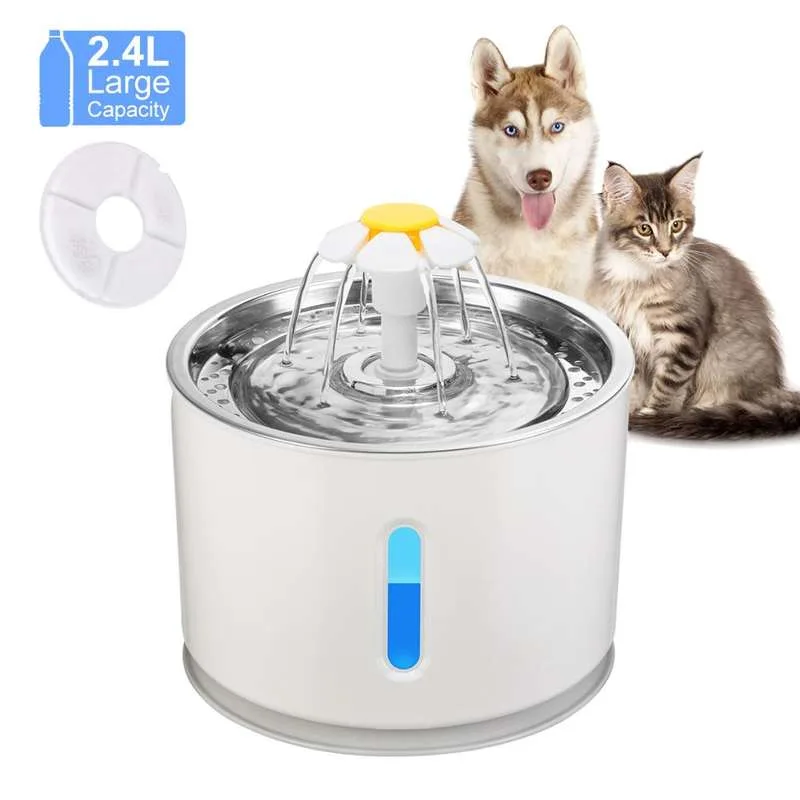 3L Automatic Cat Water Fountain Stainless Steel Smart Pet Drinking Fountain