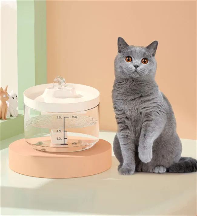 2.2L Pet Water Fountain Ultra-Quiet Automatic Carbon Filter Fresh Faucet - detail