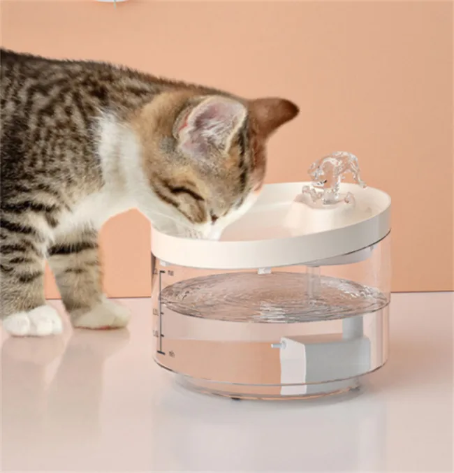 2.2L Pet Water Fountain Ultra-Quiet Automatic Carbon Filter Fresh Faucet - detail