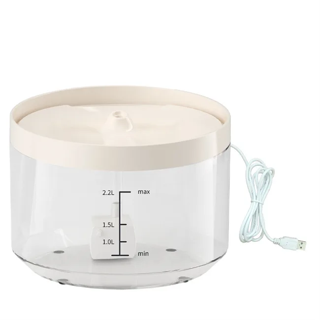 2.2L Pet Water Fountain Ultra-Quiet Automatic Carbon Filter Fresh Faucet - detail