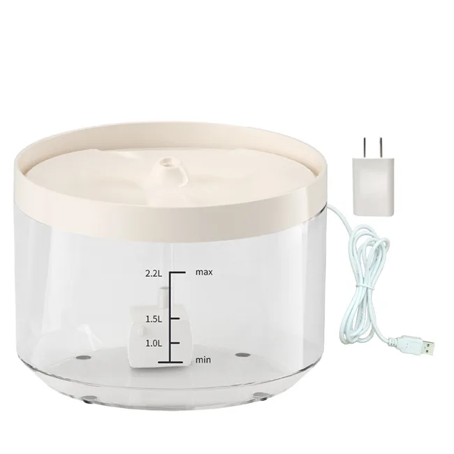 2.2L Pet Water Fountain Ultra-Quiet Automatic Carbon Filter Fresh Faucet - detail