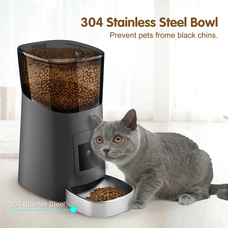 OEM Private Label Smart Pet Feeder 6L with Camera Remote Control Cat Dog - detail