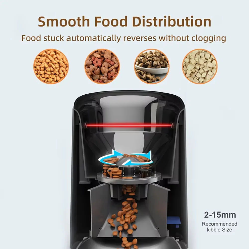 OEM Private Label Smart Pet Feeder 6L with Camera Remote Control Cat Dog