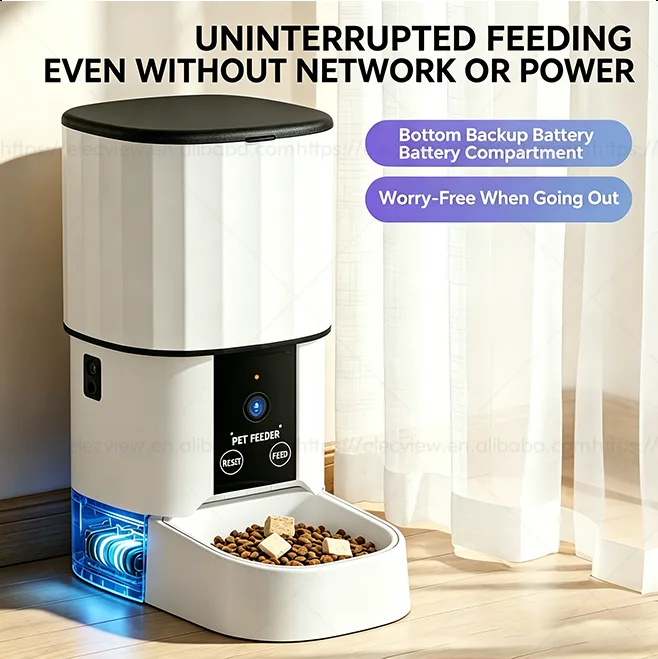 4L Automatic Pet Food Dispenser 360° Freshness Lock Tuya APP Control