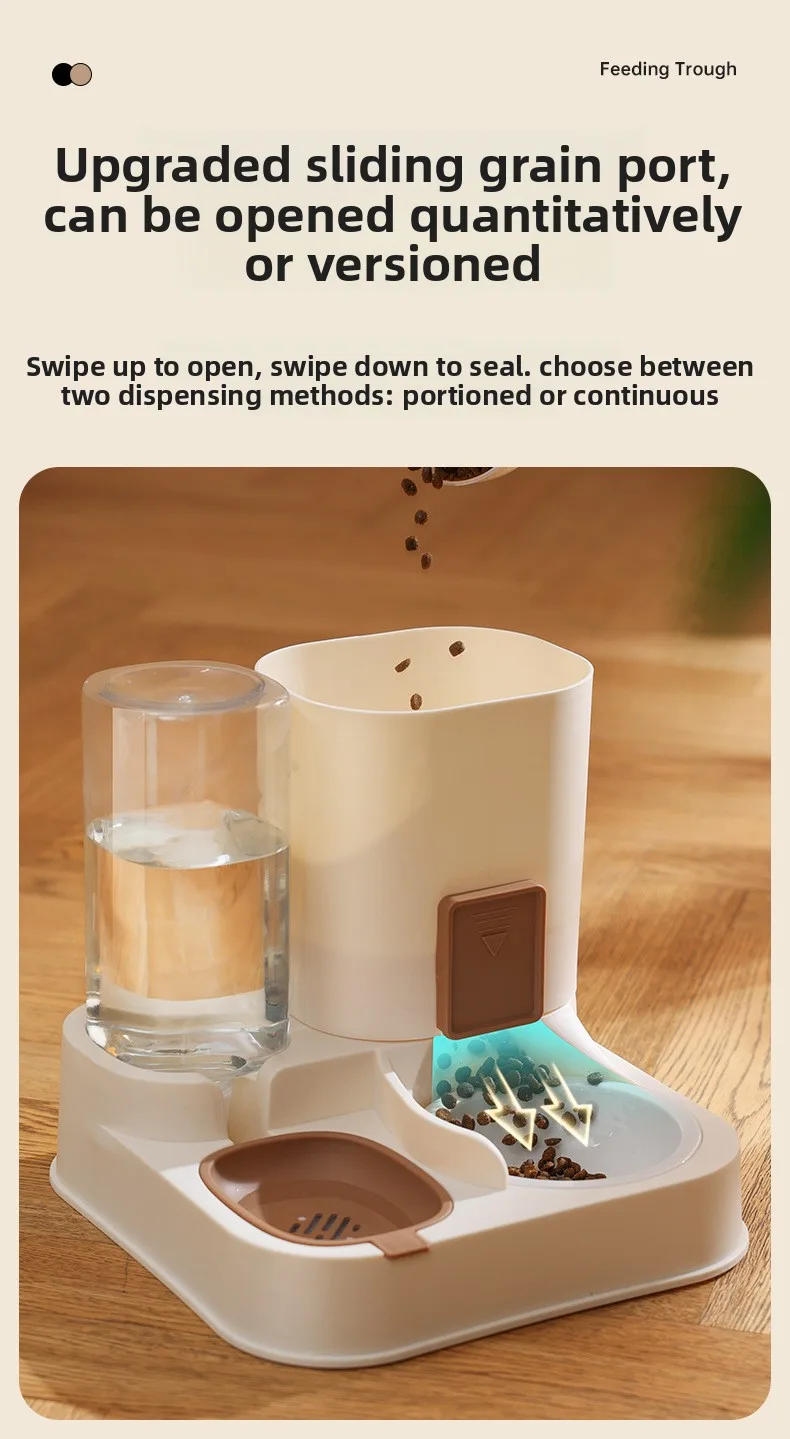 Automatic Pet Feeder and Water Fountain All-in-One for Cats Dogs Wholesale - detail