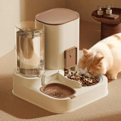 Automatic Pet Feeder and Water Fountain All-in-One for Cats Dogs Wholesale