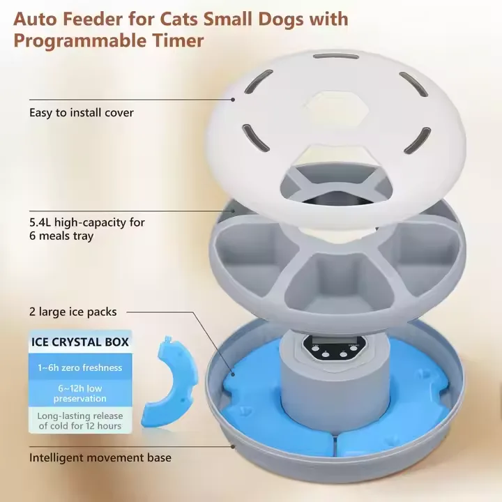Smart Automatic Wet Pet Feeder with Timer Fresh Keeping for Cats and Dogs - detail