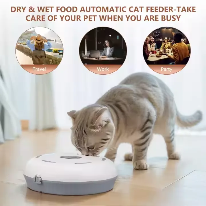 Smart Automatic Wet Pet Feeder with Timer Fresh Keeping for Cats and Dogs - detail