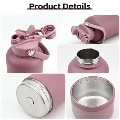 3 in 1 Portable Pet Travel Water Bottle Stainless Steel Insulated Dog Water Bottle