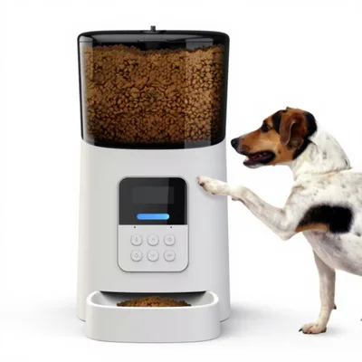 Automatic Pet Feeder 6L Timed Quantitative Adapter Powered for Dogs Cats