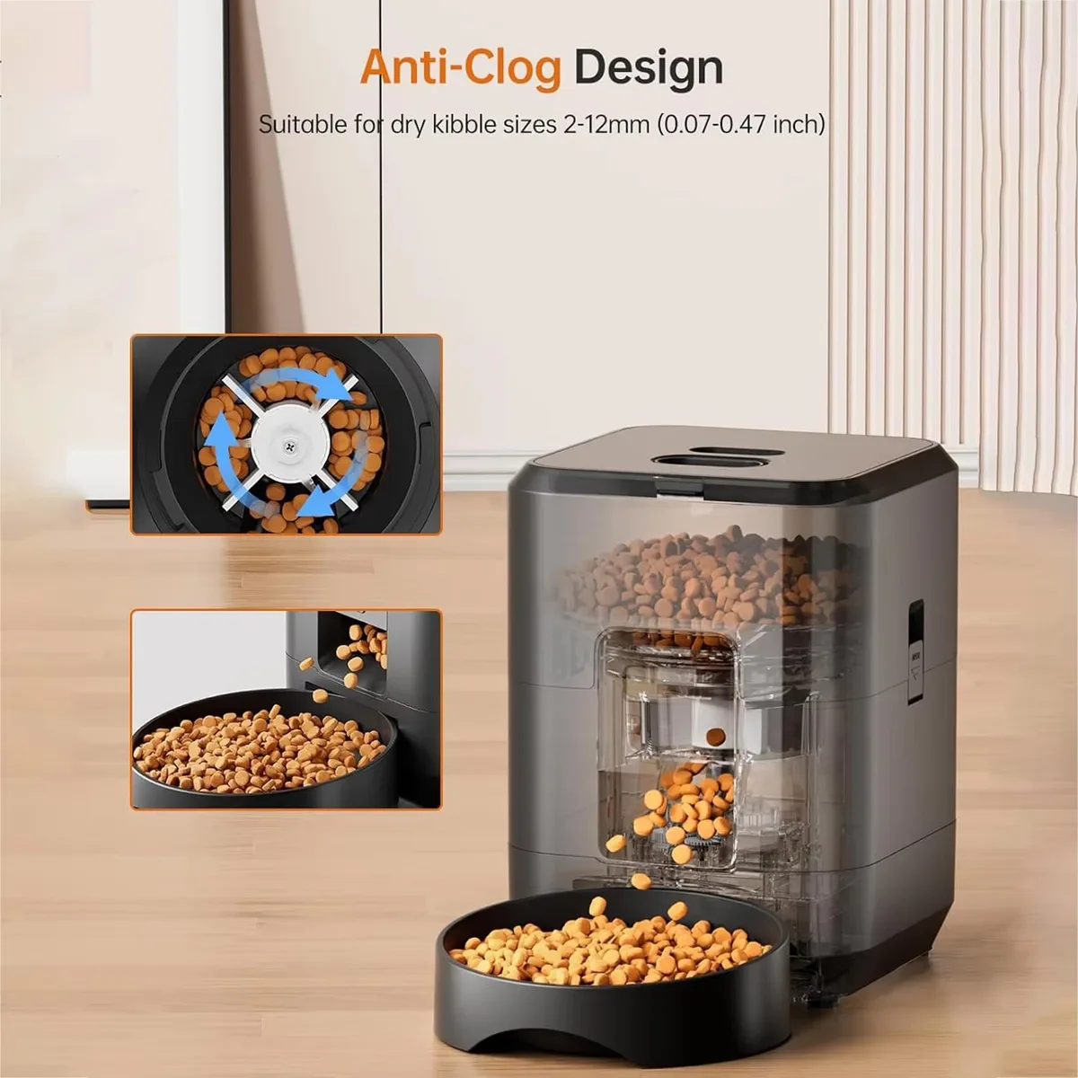 2L Smart Cat Feeder Automatic Dog Dry Food Dispenser Timed APP Control - detail
