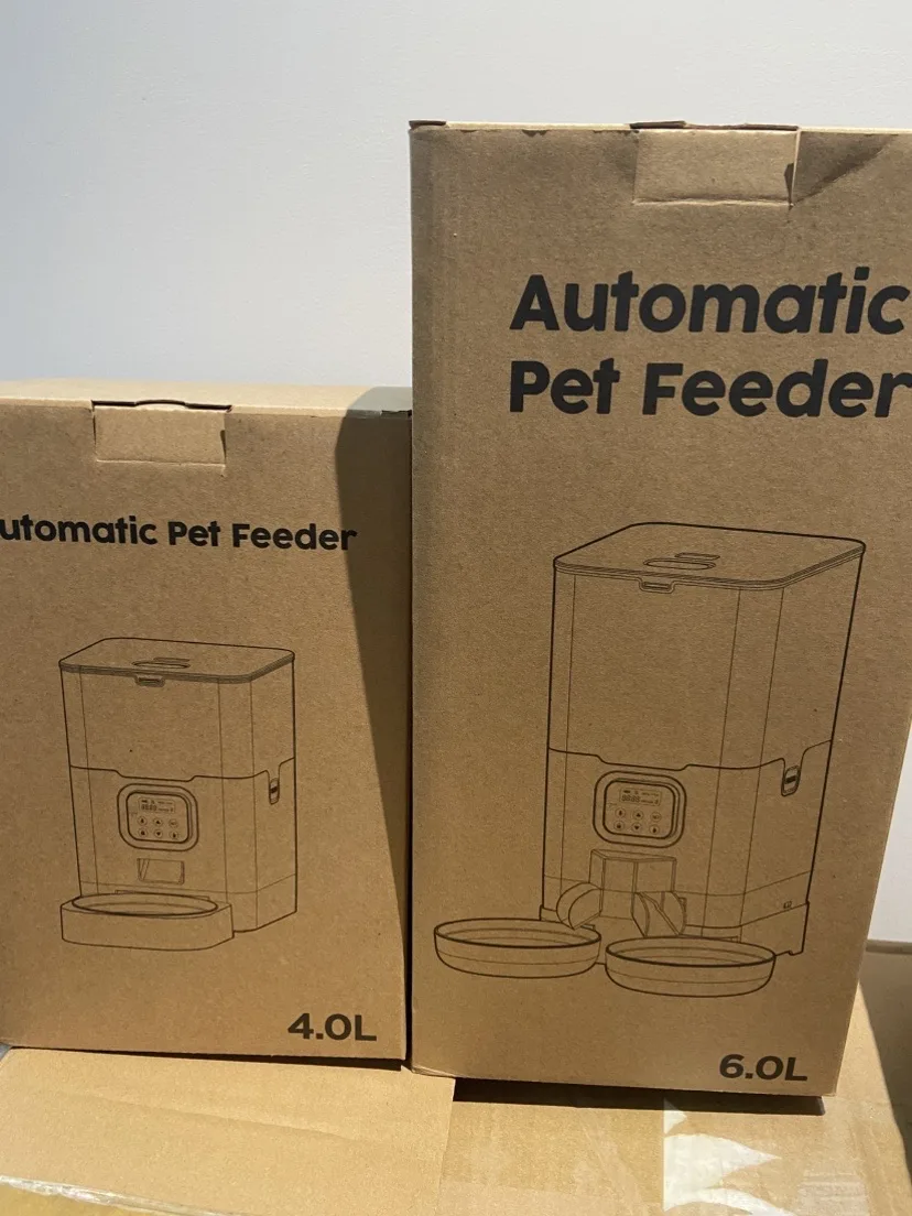 6L Stainless Steel Automatic Cat Feeder Timed Dry Food Dispenser Voice Recorder - detail