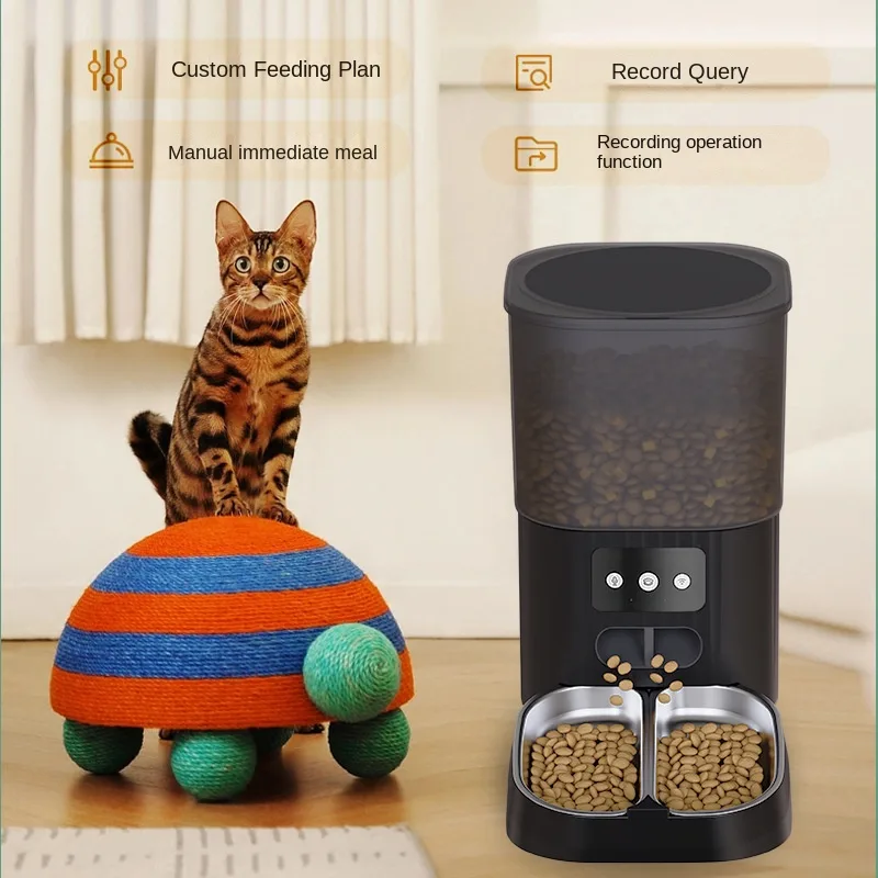 OEM 4.5L Automatic Pet Feeder with Camera WIFI APP Voice Smart Feeder - detail