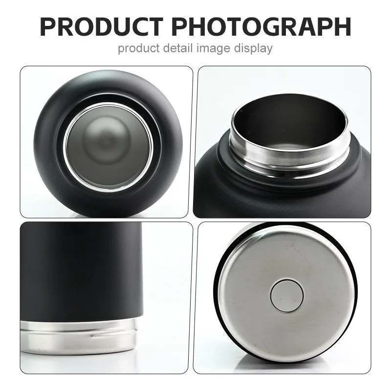 32oz 3 in 1 Portable Stainless Steel Pet Travel Water Bottle with Food Container
