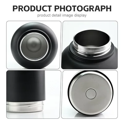 32oz 3 in 1 Portable Stainless Steel Pet Travel Water Bottle with Food Container