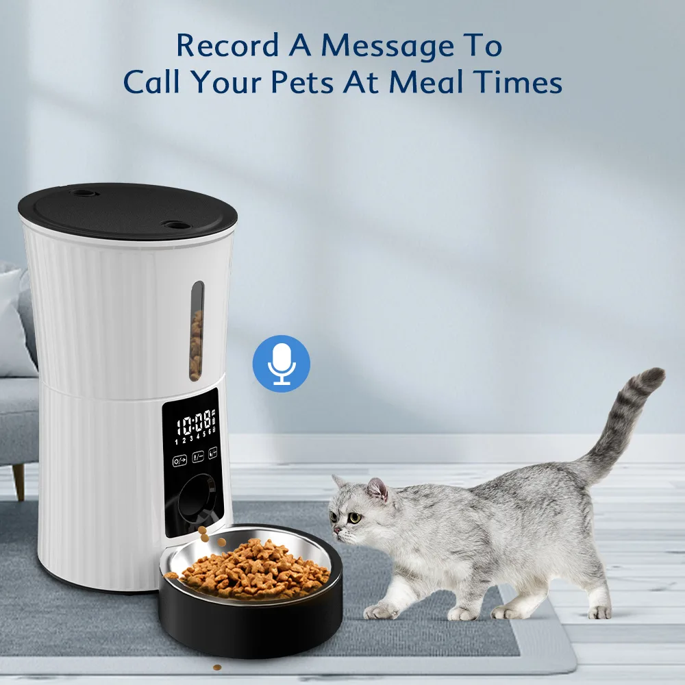 Automatic Pet Feeder Triple Preservation Stainless Steel Bowl Dog Dry Food - detail