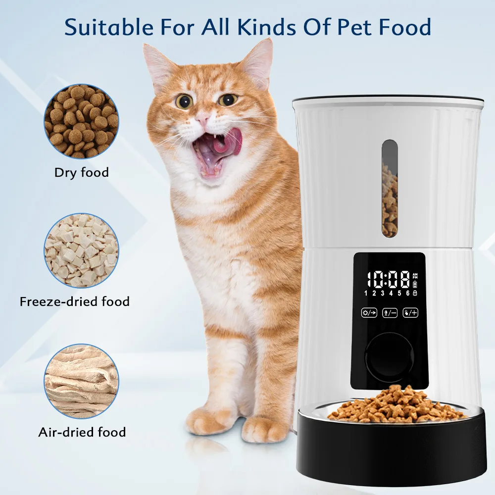 Automatic Pet Feeder Triple Preservation Stainless Steel Bowl Dog Dry Food - detail