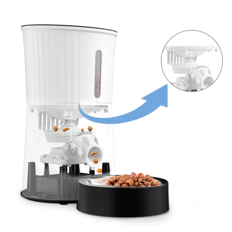 Automatic Pet Feeder Triple Preservation Stainless Steel Bowl Dog Dry Food
