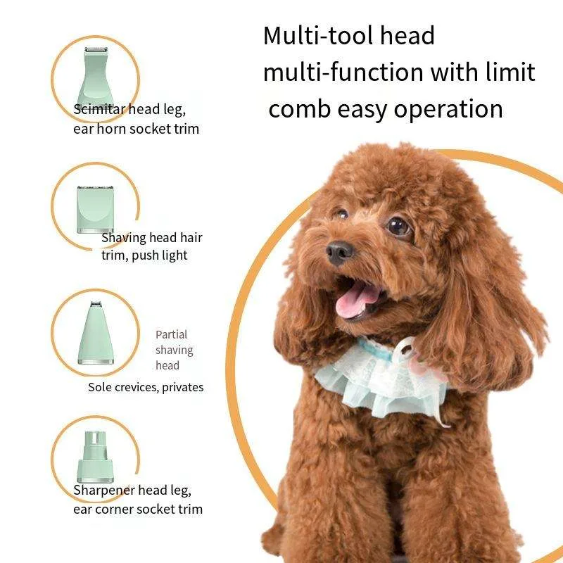 2-in-1 Rechargeable Automatic Pet Nail Grinder Eco-Friendly Grooming Tool