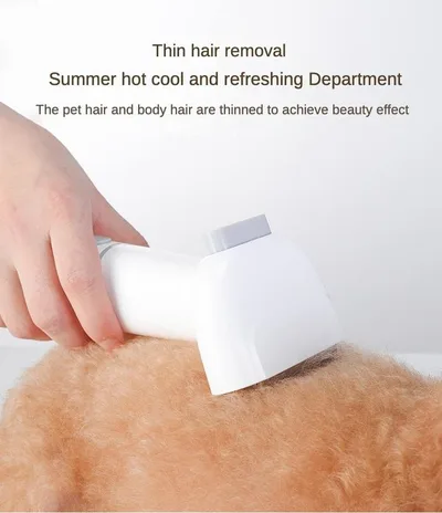 Pet Grooming Vacuum Cleaner Electric Clipper Slicker Brush Kit for Dog Cat