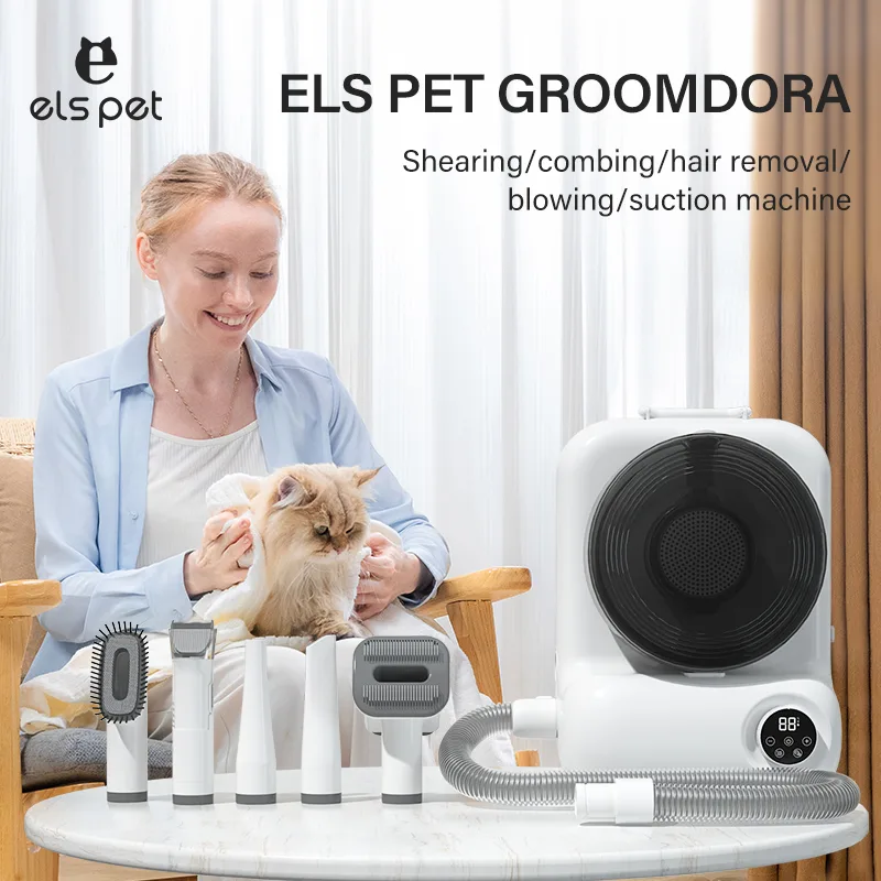 Professional Pet Grooming Kit Fur Remover Hair Brush Dryer Vacuum for Dogs Cats - detail