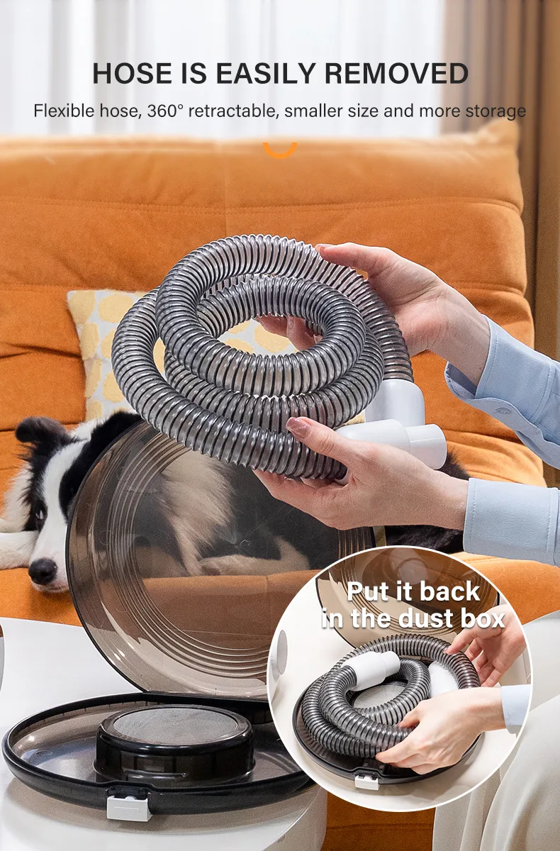 Professional Pet Grooming Kit Fur Remover Hair Brush Dryer Vacuum for Dogs Cats - detail