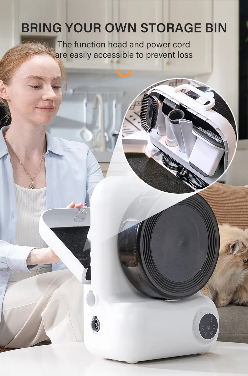 Professional Pet Grooming Kit Fur Remover Hair Brush Dryer Vacuum for Dogs Cats - detail