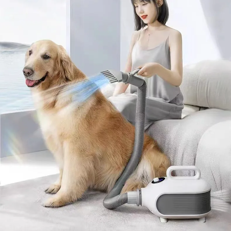 Pet Hair Blower Dryer 2000W Dog Grooming Dryer 3 Nozzles Adjustable Wind - detail