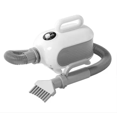 Pet Hair Blower Dryer 2000W Dog Grooming Dryer 3 Nozzles Adjustable Wind