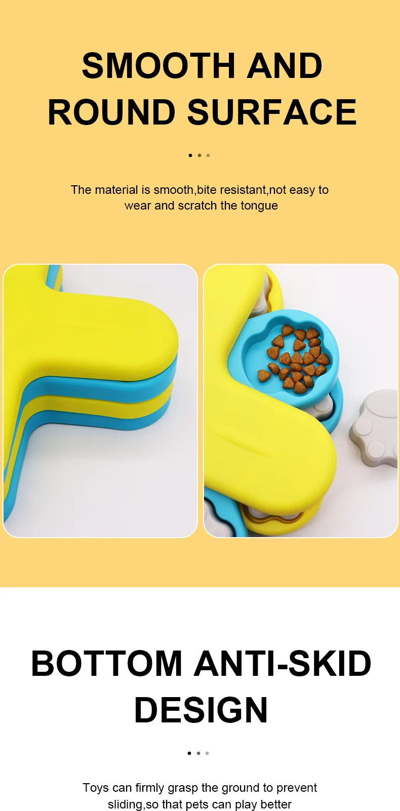 Interactive Dog Treat Dispenser Puzzle Toy Slow Feeder IQ Training - detail
