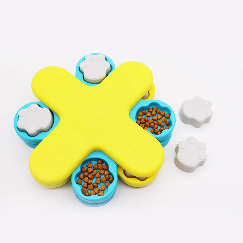 Interactive Dog Treat Dispenser Puzzle Toy Slow Feeder IQ Training