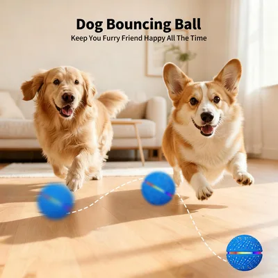 Smart Pet Toy Rolling Ball Motion Activated Rechargeable ETPU with Remote