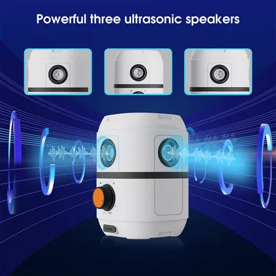Ultrasonic Dog Repeller Triple Ultrasonic Waterproof Rechargeable Bark Control