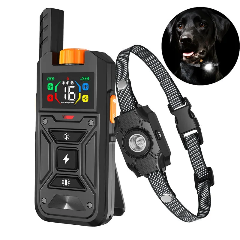 IPX6 Waterproof Dog Training Collar Smart Remote Control with LED Light