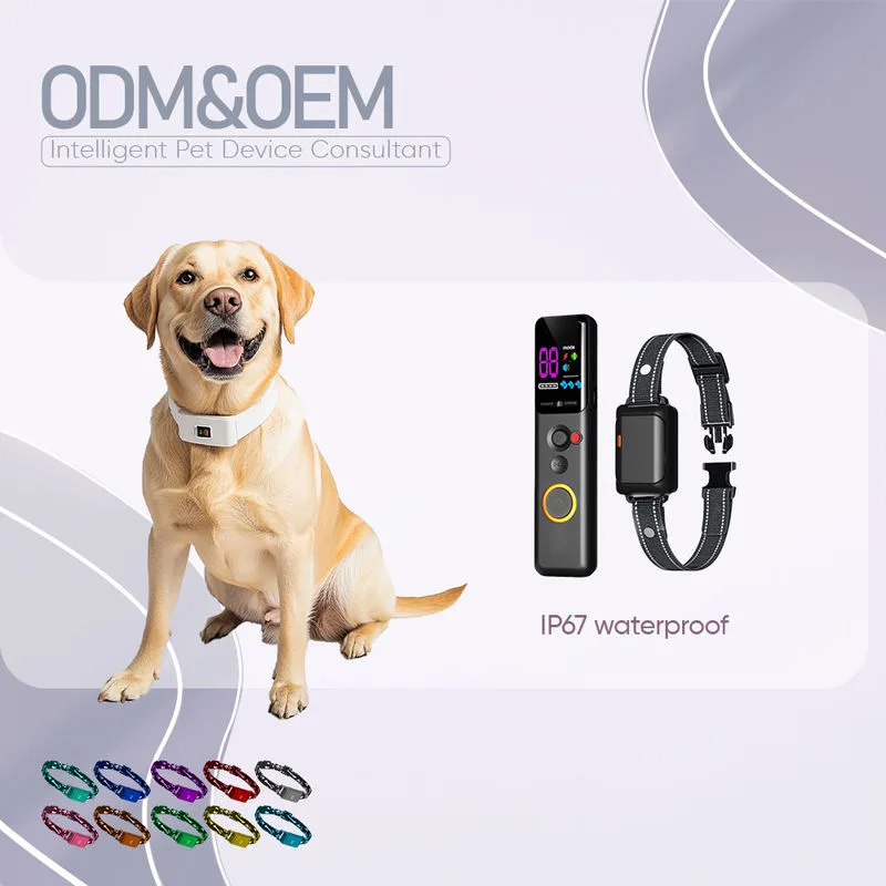 IP67 Waterproof Dog Training Collar 1600ft Range Anti-Barking Rechargeable