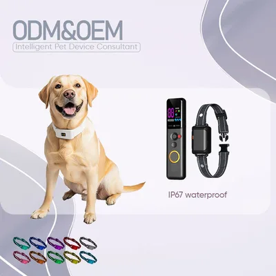 IP67 Waterproof Dog Training Collar 1600ft Range Anti-Barking Rechargeable
